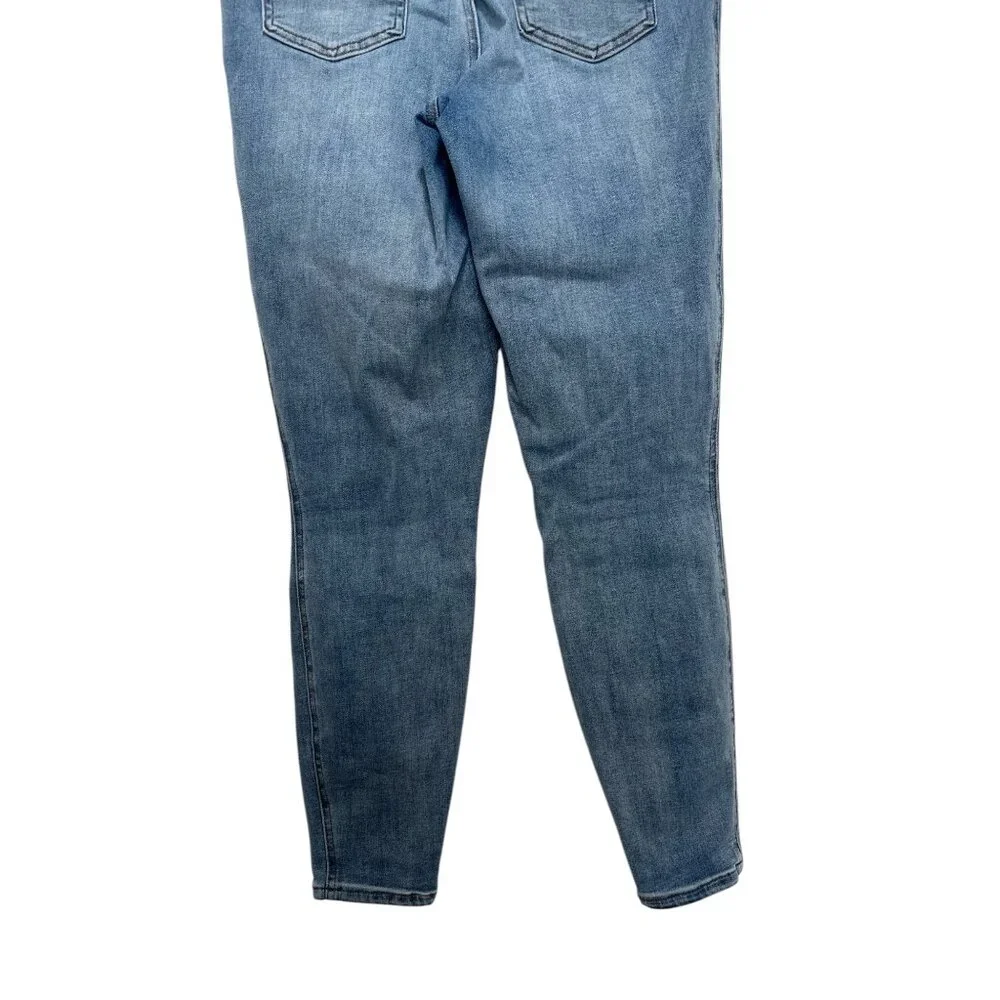 Spanx Pull On Jeans Womens Large Light Wash Vintage High Rise Skinny Stretch - Picture 11 of 14